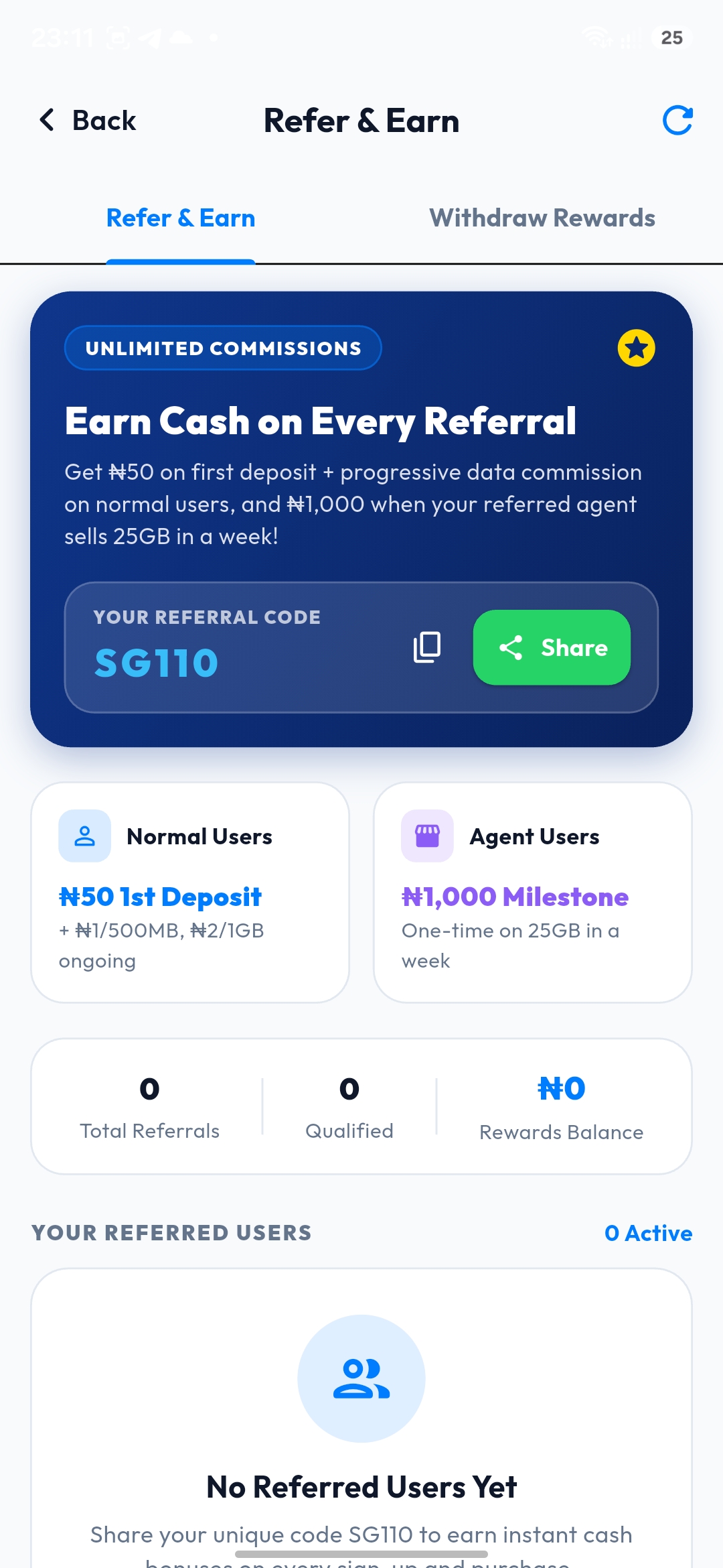 Multi-Tier Refer & Earn